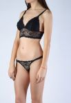 2016+1483 Комплект женского белья (черный)