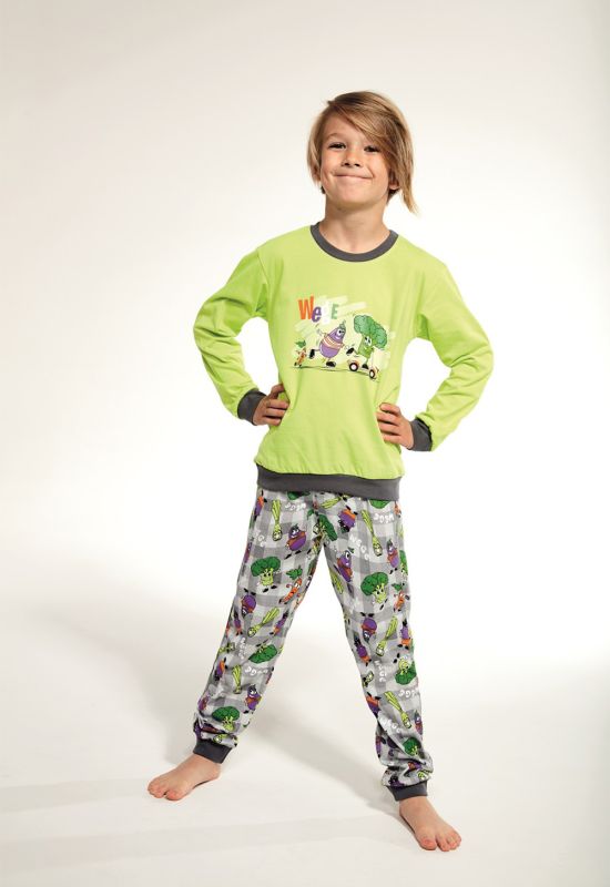 593-19 пижама для мальчиков 90 Wege (зеленый/серый)