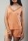 010-28 Жіночий піжамний комплект (помаранчевий)