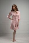 0236 Жіночий халат (рожевий)