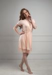 0240 Женский халат (светло-персиковый)