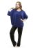 0310 Женский пижамный комплект (синий)