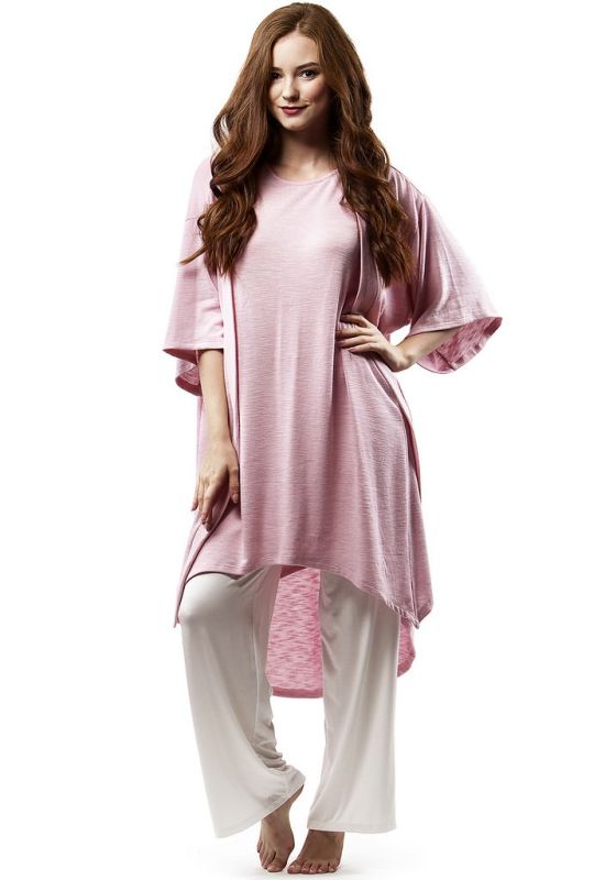0331 Женский пижамный комплект (светло-розовый)
