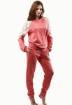 0333 Женский домашний костюм (розовый)