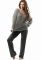 0343 Женский пижамный комплект (серый)
