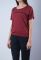 041 Жіночий піжамний комплект (бордовий/меланжевий)
