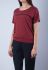 041 Жіночий піжамний комплект (бордовий/меланжевий)