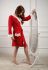 05001 Жіночий халат (червоний)