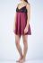 0615 Жіноча нічна Сорочка (бордовий)