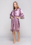 1011 халат атлас сливовий Serenade (фиолетовый)