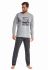124 Мужская пижама 89 Racing park (меланжевый/графитовый)
