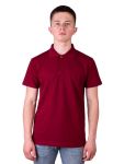 14-1350 Футболка мужская поло (бордовый)
