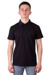 14-1350 Футболка мужская поло (черный)