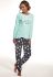 161-19 Пижама женская 227 Beautiful (бирюзовый/синий)