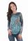 BL 217 Блузка жіноча (бірюзовий)