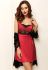8057-6097 сукня (червоний/черний)