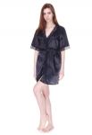 204 Халат атлас Serenade (черный)