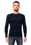21-1308 Футболка мужская длинный рукав (темно-синий)