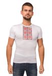 21-1325 Футболка мужская Вышиванка (белый)