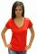 21-2315 Футболка жіноча мережива (червоний)