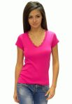 21-2315 Футболка жіноча мережива (рожевий)