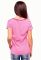 21-2342 Футболка жіноча смужка (рожевий/білий)