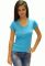 21-2369 Футболка женская V (голубой)