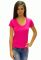 21-2369 Футболка жіноча V (малиновий)