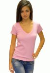 21-2369 Футболка жіноча V (рожевий)