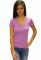 21-2369 Футболка жіноча V (бузковий)