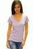 21-2369 Футболка жіноча V (бузковий)