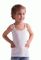 21-4105 Майка для девочек узкая бретель (белый)