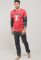 21562G Чоловічий домашній костюм (червоний)