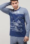 21566G Мужской домашний костюм (полоска) 21566G Мужской домашний костюм (полоска)