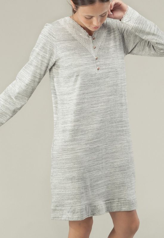31532 Женская ночная Рубашка (серый)