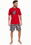 326-18 Мужская пижама 47 America (красный/черный)