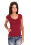 41-2323 Футболка жіноча (бордовий)