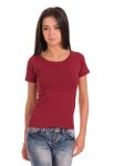 41-2347 Футболка жіноча (бордовий)