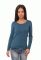 41-2348 Футболка жіноча довгий рукав (морська хвиля)