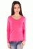 41-2348 Футболка женская длинный рукав (розовый)