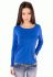 41-2348 Футболка женская длинный рукав (синий)