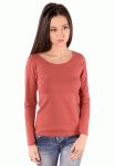 41-2348 Футболка жіноча довгий рукав (теракотовий)