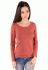 41-2348 Футболка жіноча довгий рукав (теракотовий)