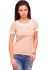 41-2385 Футболка жіноча з гудзиками (бежевий)
