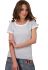 41-2385 Футболка женская с пуговицами (серый)