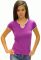 41-2393 Футболка женская капля цветочек (фиолетовый)