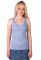 43-2114 Майка женская широкая бретель (голубой)