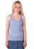 43-2114 Майка женская широкая бретель (голубой)