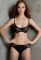 502501 Бюстгальтер (чорний/мигдальний)