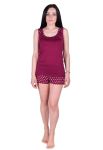 81-2612 Пижама женская (бордовый)